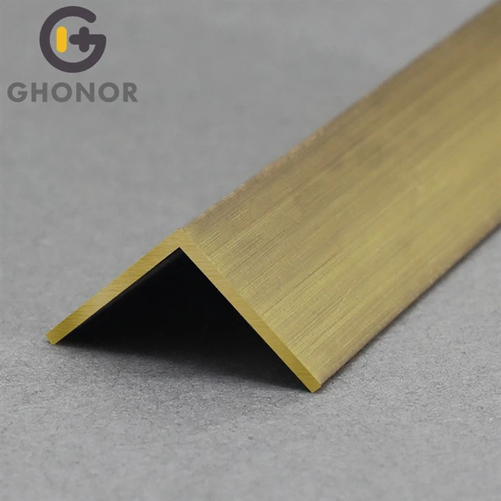 Garniture en laiton brossé pour carrelage